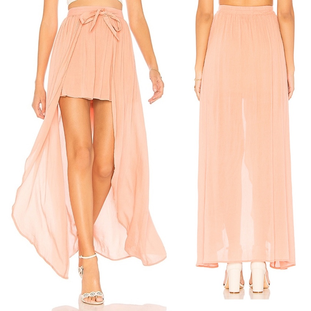 JACK by BB Dakota Beatrice Skirt in Coral Pink